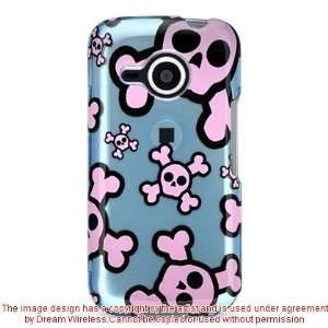  Blue with Multi Pink Skull Snap on Hard Skin Cover Case 