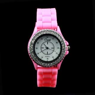 Brand New Women Ladies Mens Rubber Silicon Fashion Quartz Wrist Watch 