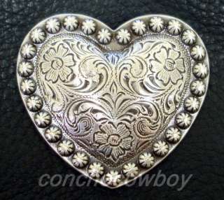 HEADSTALL SADDLE CRAFT CONCHO HEART BERRY CONCHO 1  