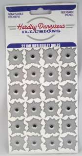 Bullet Hole Illusions Stickers Decals .22 Caliber  