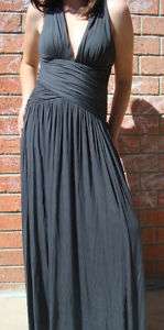 RUBBER DUCKY Goorgeous Gray Halter Top Gown L NWT  