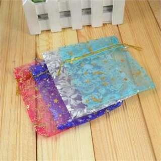 Wholesale Lot 100pcs Mixed Color Wedding Silk Gift Jewelry Bag 2 
