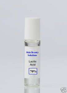 Lactic Acid 70% Roll On Peel SPOTS Acne Wrinkles + More  