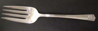 Wm Rogers & Son IS April Silver Plate Silverplate Serving Fork 1950 