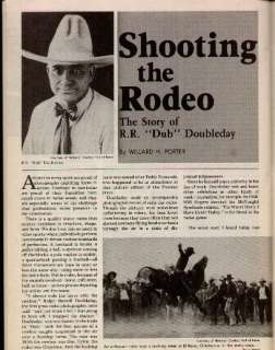 Shooting the Rodeo   R. R. Dub Doubleday + Genealogy  