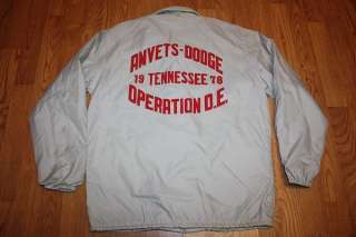 vtg 70s 1978 TENNESSEE AMVETS jacket WWII KOREA NAM  