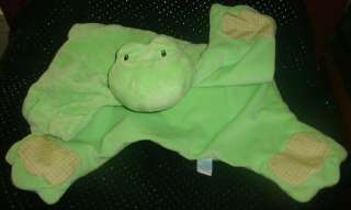 BABY GUND Touch Plaid FROG Lovey SECURITY BLANKET 58446  