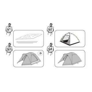Waterproof&Fireproof Mavericks Double Layer Dome Camping Tents for 3 