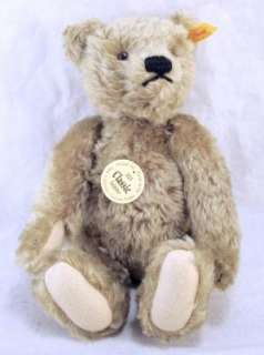 STEIFF Classic Teddy Bear 1920 Light Brown Genuine Mohair 10” 000713 