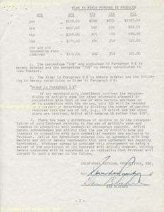 DAN HOSS BLOCKER   DOCUMENT SIGNED 08/17/1961  