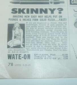 1965 Wate On Weight Loss Tablets Emulsion ad  