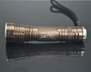 CREE XM L T6 1000LM Lumens LED Dark brown flashlight  