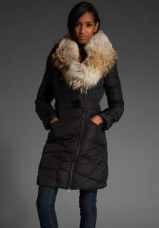 ADD Coat w/ Fur Collar in Black 