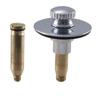 Westbrass Brass/Zinc Push/Pull Bath Drain Plug Mechanism in Chrome 