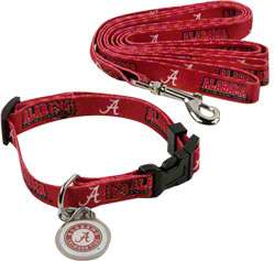 Alabama Crimson Tide Dog Collar & Leash Set 