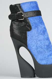 Ego and Greed The Orlando Shoe in Electric Blue PonyExclusive 