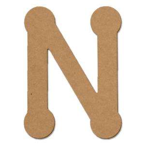 Design Craft MIllworks 8 In. MDF Bubble Letter (N) 47265 at The Home 