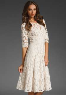 TRACY REESE Flared Dolman Frock Dress in Ivory  