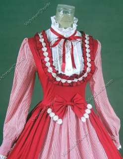 Victorian Gothic Lolita Dress Ball Gown Prom Steampunk Punk D190 L 