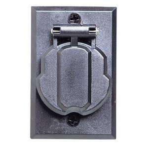 Design House Black Replacement Electrical Outlet for Lamp Posts 502112 