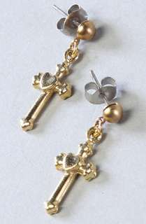 Vintage Boutique The Dangling Crucifix Earrings  Karmaloop 