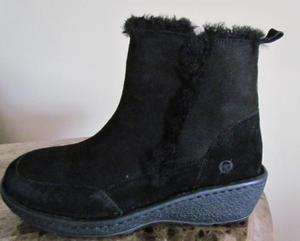 Born Doolin BLACK Fully Lined Shearling Boot #32117 Siizes 8 $140 