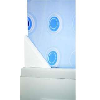 CroydexShower Curtain Drip Guard Clip in White Minimizes Water Leakage