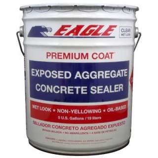 Eagle 5 Gal. Premium Coat Clear Wet Look Glossy Solvent Based Acrylic 
