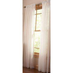   Heavy Cream Fine Sheer Rod Pocket Curtain 1609887 