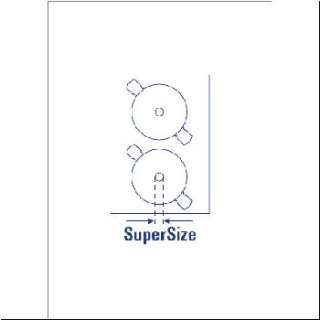 Avery Zweckform J8676 25 CD Etiketten SuperSize 50Stück  