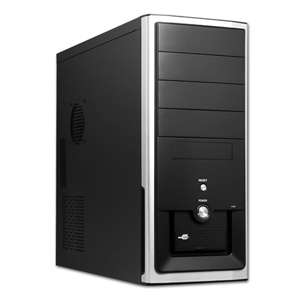 Power Up Standard ATX Black Mid Tower Case   Front USB  