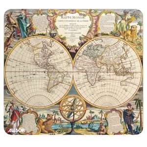 Allsop Double Globe   Old Map Mouse Pad 