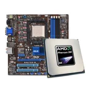 ASUS M4A785 M Motherboard and AMD Phenom X4 9750 Quad Core Processor 