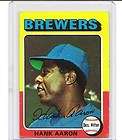 Hank Aaron Braves Brewers Legend HOF 1975 Topps # 660 Set Fill BV $30