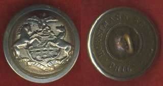 PA19 pt Civil War Pennsylvania State Seal Button SILVER  