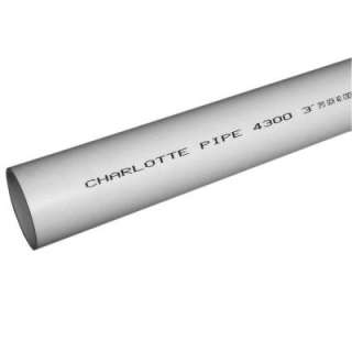 Charlotte Pipe 4 in. x 2 ft. PVC Sch. 40 DWV Foam Core Pipe PVC 04400 