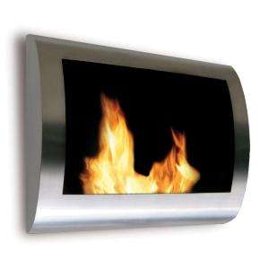 Anywhere FireplaceChelsea Stainless Steel Wall Mount Ethanol Fireplace