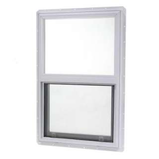 Vinyl Single Hung Windows, 24 in. x 30 in. White with Single Glass and 