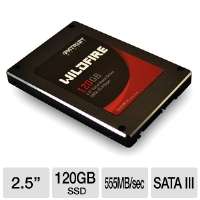 Patriot PW120GS25SSDR Wildfire 2.5 Solid State Drive   120GB, SATA 
