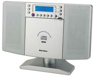 VERTIKAL MUSIKANLAGE CD Player Radio Karcher MC6510 sil  