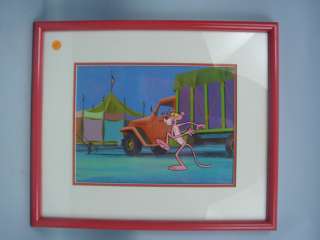 Pink Panther Framed Cell   Certificate of Authenticity  