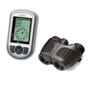 New Bushnell ONIX 110 GPS & H20 8x26 Binocular Package w/Carry Bag 