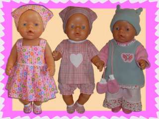 37 Schnittmuster für Puppenkleidung ~Baby Puppen 43cm~  