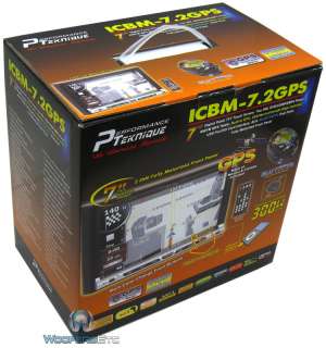 ICBM 7.2GPS PERFORMANCE TEKNIQUE 7 TV SCREEN DVD IPOD  CD USB SD 