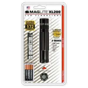 Mag Lite XL200 S3016 LED Taschenlampe XL200, 172 Lumen, 12 cm schwarz 