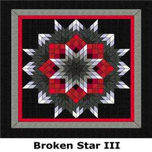 Broken Star Quilt Kit 54x54  3 colors to choose from  