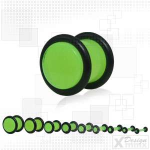 Plug Dehner FLUO Glow in the Dark Neongelb 1,6mm   10mm  