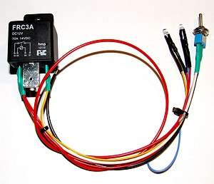 70A 12V KFZ Leistungsschalter, Stromstoß Schalter, mit LED rot (aus 