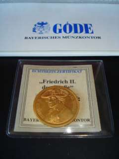 Sammlermünze   Friedrich II. der Große in Thüringen   Meiningen 