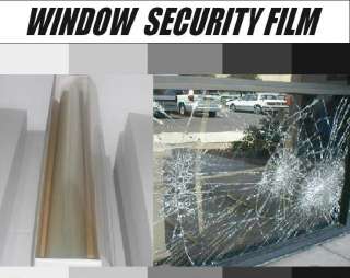   Window Security Film Clear Safety Home Commercial Office Roll 30x 10